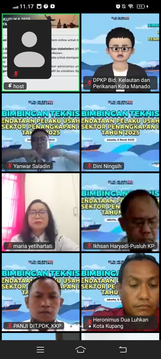 FerrySanamasse's tweet photo. Selasa (17/03), @FerrySanamasse, Luhkan Kota Tual, Mengikuti Bimbingan Teknis Pendataan Pelaku Usaha secara daring yang dilaksanakan oleh Pusluh KP

#GiatLuhkanSatminkalAmbon #KotaTual 
#luhlapor  
@bp3ambon
@puslatluhkp https://t.co/Lnr8OZpnQm