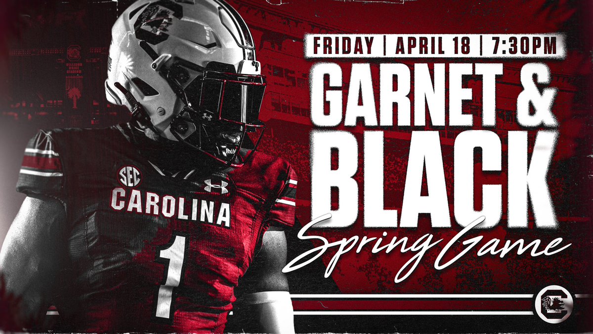Looking forward to seeing Gamecock Country out in full force on Friday night for this year's Garnet &amp; Black Spring Game!

#Gamecocks | #ForeverToThee