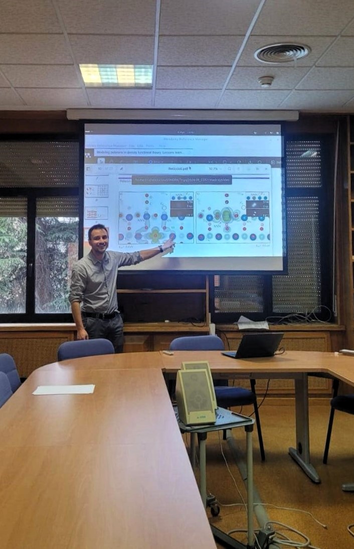 de Lara-Castells' AbinitSim Unit (@abinitsim) on Twitter photo Last Friday <a href="/MReticcioli/">Michele Reticcioli</a> completed his #STSM within <a href="/COSTprogramme/">COST</a> <a href="/COSY_Action/">COSY COST Action CA21101</a> with <a href="/MARIAPILARDELA1/">MARÍA PILAR DE LARA-CASTELLS</a> at the <a href="/abinitsim/">de Lara-Castells' AbinitSim Unit</a> Unit <a href="/iff_csic/">IFF_CSIC</a> and presented his work at the Unit Seminar. Great science and collaboration in action! 🔥🤝
#COSYscience Last Friday <a href="/MReticcioli/">Michele Reticcioli</a> completed his #STSM within <a href="/COSTprogramme/">COST</a> <a href="/COSY_Action/">COSY COST Action CA21101</a> with <a href="/MARIAPILARDELA1/">MARÍA PILAR DE LARA-CASTELLS</a> at the <a href="/abinitsim/">de Lara-Castells' AbinitSim Unit</a> Unit <a href="/iff_csic/">IFF_CSIC</a> and presented his work at the Unit Seminar. Great science and collaboration in action! 🔥🤝
#COSYscience