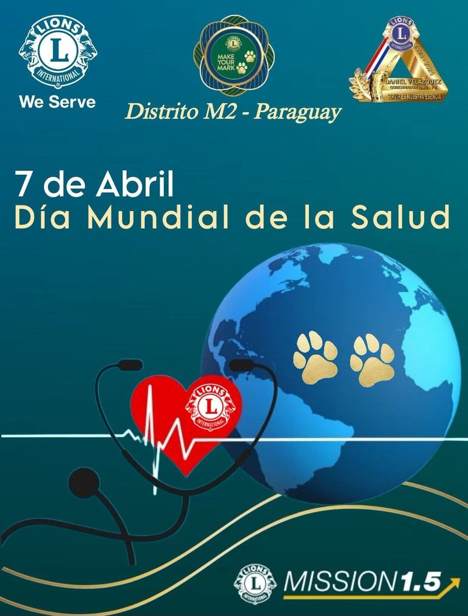 Club Leones Bernardino Caballero (@clubleonesbcaba) on Twitter photo Hoy es el día Mundial de la Salud. Una de las 8 causa Globales del Leonismo <a href="/lionsclubs/">Lions International</a> <a href="/LionsSanLorenzo/">Club de Leones San Lorenzo (PARAGUAY)</a> Hoy es el día Mundial de la Salud. Una de las 8 causa Globales del Leonismo <a href="/lionsclubs/">Lions International</a> <a href="/LionsSanLorenzo/">Club de Leones San Lorenzo (PARAGUAY)</a>
