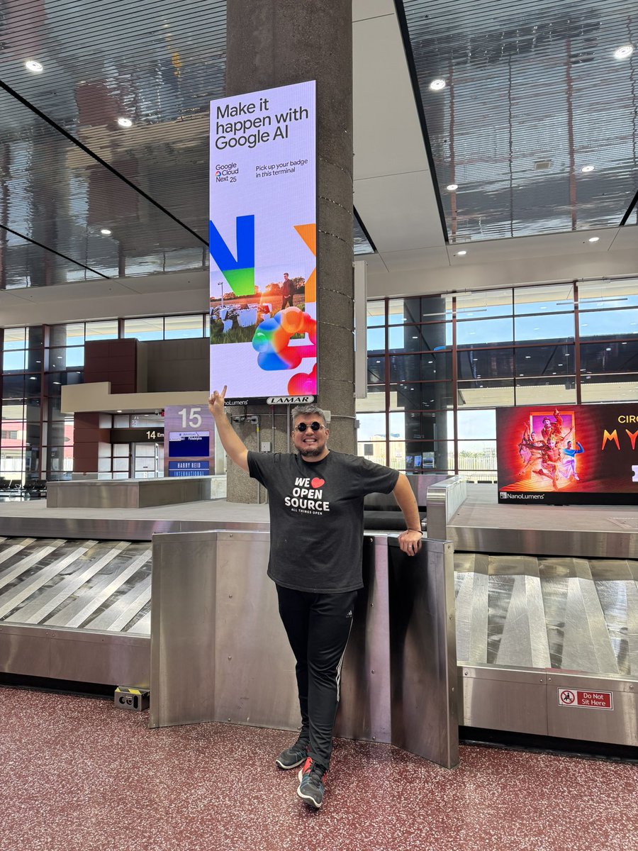 Kevin Blanco (@kevinblancoz) on Twitter photo Made to Las Vegas for <a href="/googlecloud/">Google Cloud</a> Next!! Find me, letโs connect and fun !!
#DevRel #DeveloperRelations #DeveloperAdvocate #CloudNext #CloudNext25 Made to Las Vegas for <a href="/googlecloud/">Google Cloud</a> Next!! Find me, letโs connect and fun !!
#DevRel #DeveloperRelations #DeveloperAdvocate #CloudNext #CloudNext25