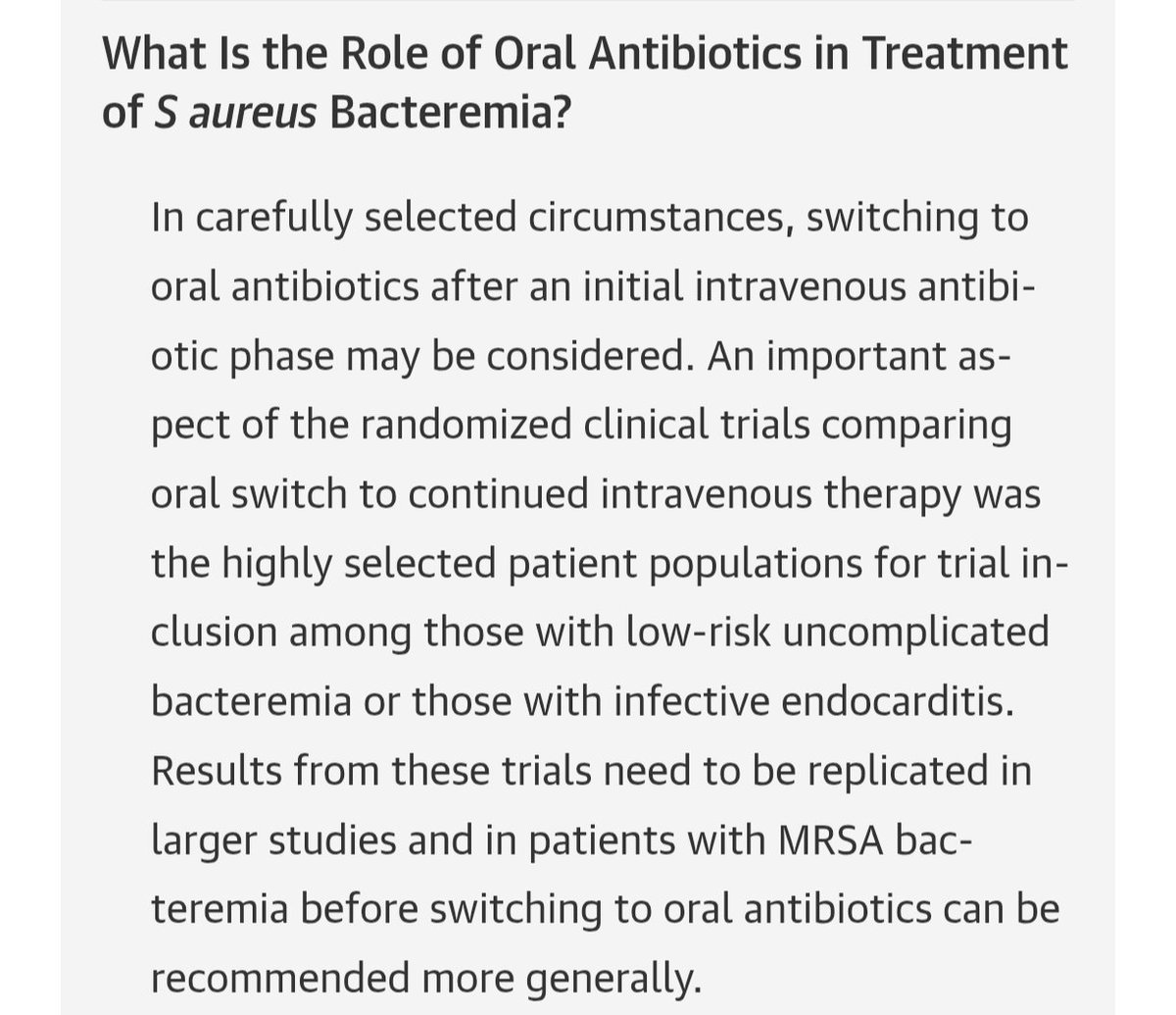 Antibiotic Steward Bassam Ghanem ๐
ฑ๏ธC๐๐
ฟ๏ธ๐ (@absteward) on Twitter photo ๐๐ฅ Review article <a href="/JAMANetwork/">JAMA Network</a> <a href="/syctong/">Steven Tong</a>
Management of Staphylococcus aureus Bacteremia #IDXposts
jamanetwork.com/journals/jama/โฆ ๐๐ฅ Review article <a href="/JAMANetwork/">JAMA Network</a> <a href="/syctong/">Steven Tong</a>
Management of Staphylococcus aureus Bacteremia #IDXposts
jamanetwork.com/journals/jama/โฆ
