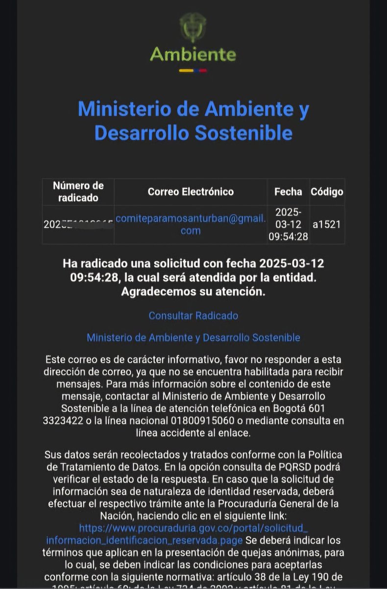 Comité Santurbán tweet media