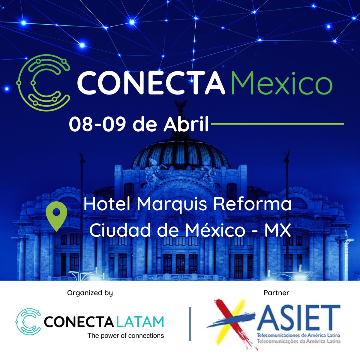 🚨 ¡Es mañana! Nos encontramos en #México para celebrar una nueva edición de #ConectaMéxico de <a href="/conecta_latam/">Conecta Latam</a>. 

<a href="/CindyRayoZapata/">Cindy Rayo</a>, Directora para México, Centroamérica y el Caribe de <a href="/asiet_lat/">ASIET</a>, dialogará con especialistas sobre las estrategias para el futuro de la #conectividad.