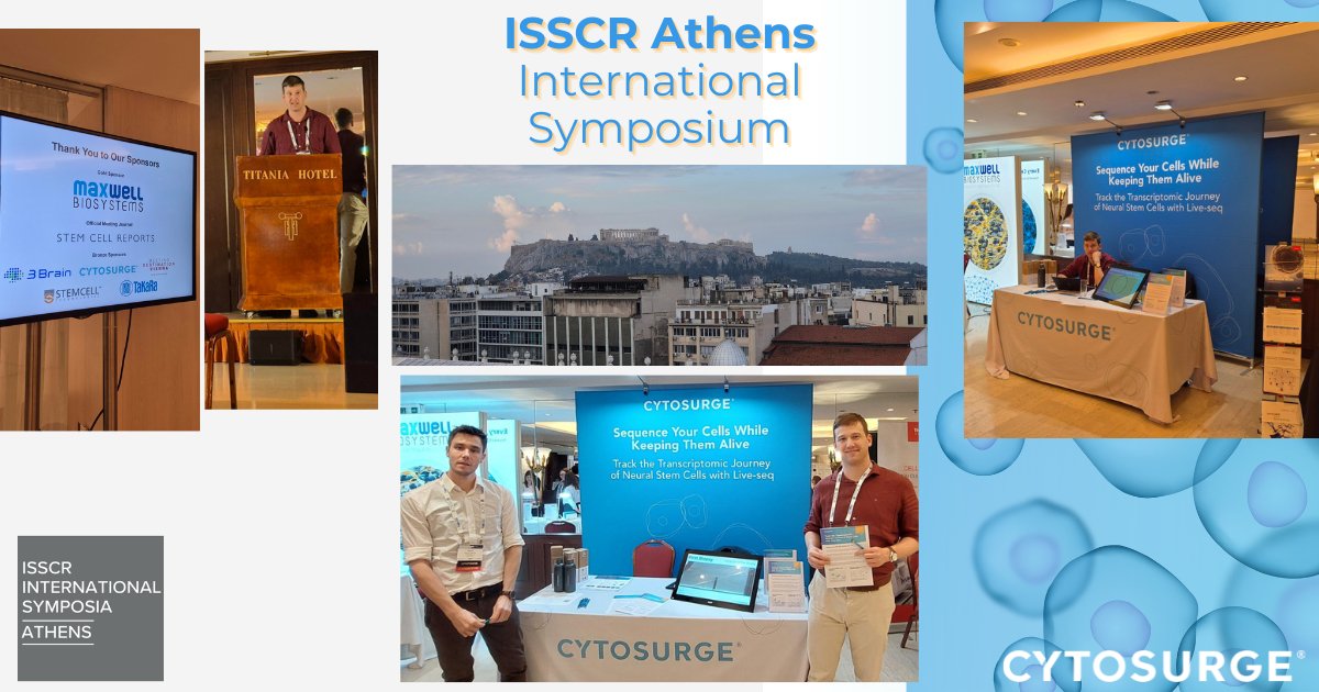 cytosurge's tweet image. Big thanks to @ISSCR Athens! 🙌
It was great meeting so many brilliant minds in #neuralstemcell research.
💡Missed us? Check out our flyer on #Liveseq + #FluidFM® for real-time transcriptomics 🧠
📨  x.com/cytosurge/stat… 

#SingleCell #Transcriptomics #ISSCR