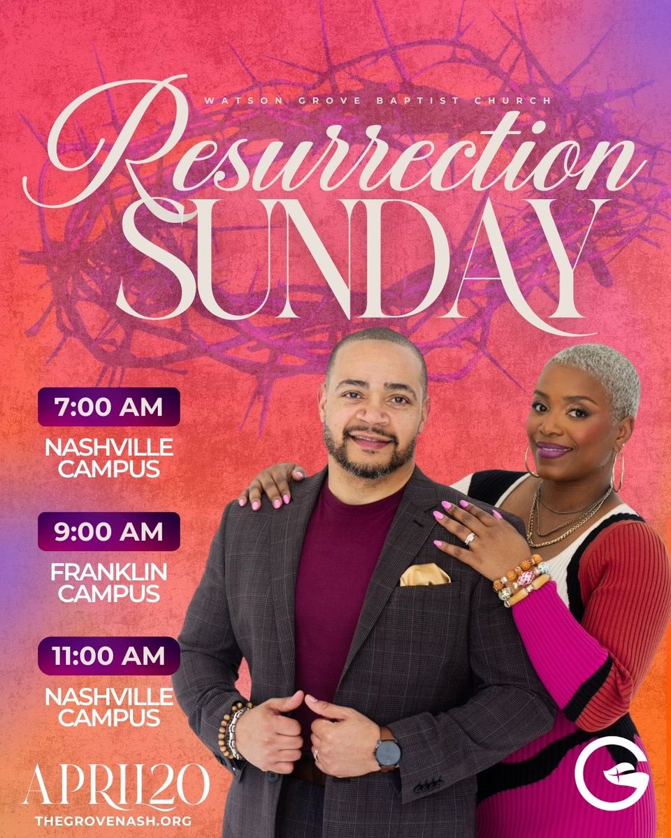 Dr. John Faison, Sr (@johnfaisonsr) on Twitter photo Easter Weekend <a href="/TheGroveNash/">Watson Grove Church</a> will be life-changing! Come celebrate the Risen Savior with us. Bring your entire family; there is something for everyone! 
#Opportunity2025 Easter Weekend <a href="/TheGroveNash/">Watson Grove Church</a> will be life-changing! Come celebrate the Risen Savior with us. Bring your entire family; there is something for everyone! 
#Opportunity2025