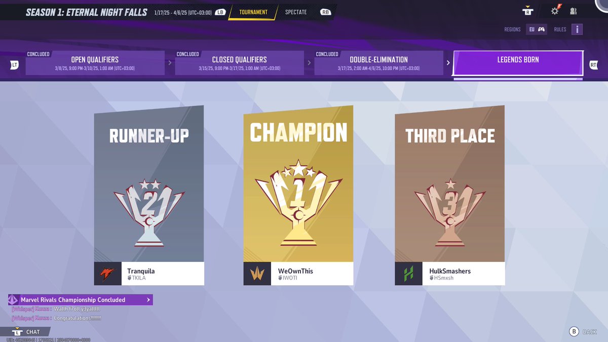 CHAMPIONS OF EUROPE YOU WILL NEVER SING THAT ابطااااال مارفل رااايفلز واول تيم عربي يفوز بالبطولة ❤️❤️🙏🙏