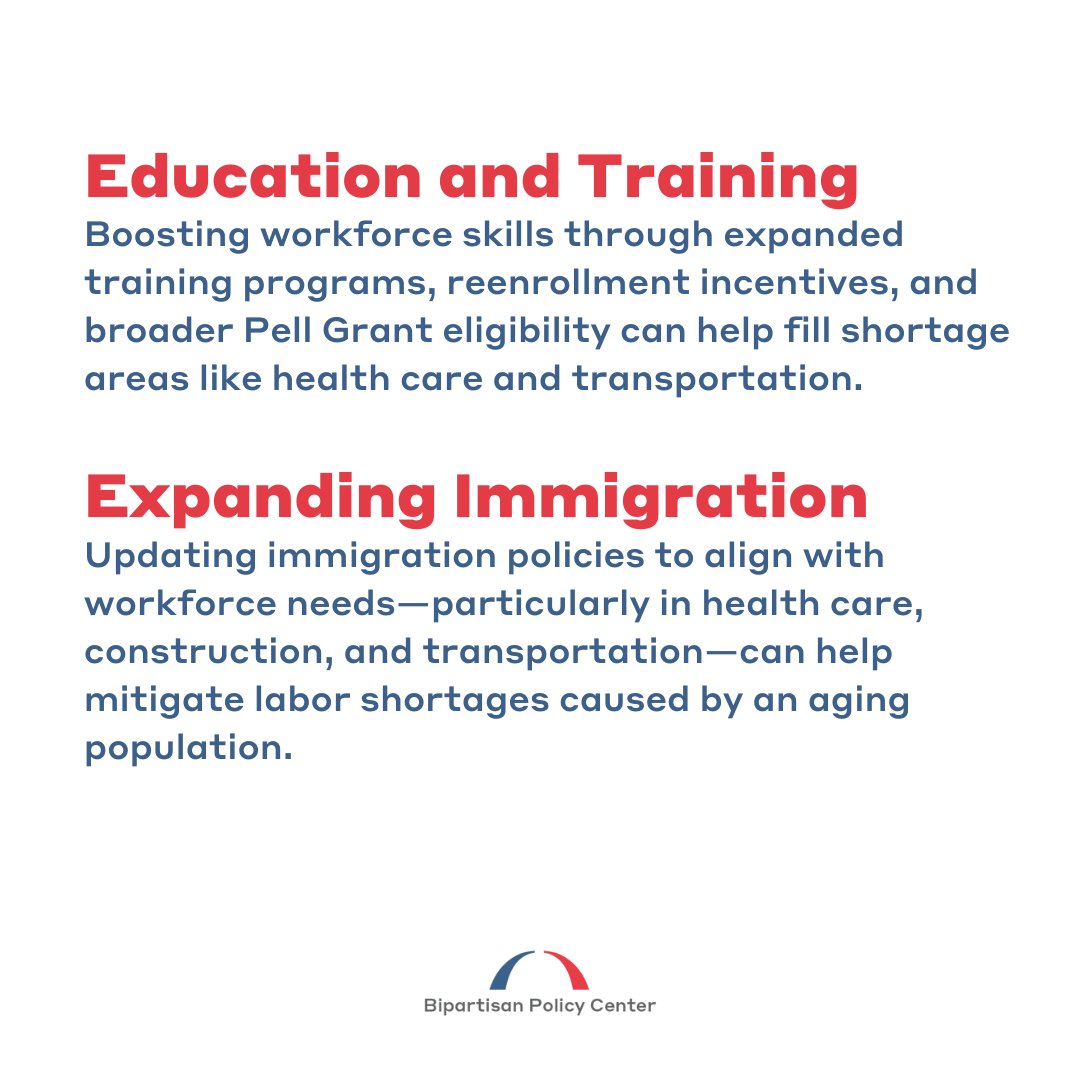 Bipartisan Policy Center (@bpc_bipartisan) on Twitter photo 📊The U.S. faces a growing workforce shortage—especially in #health and long-term care. Our latest report from <a href="/JackMalde/">Jack Malde</a> and <a href="/BPC_TBrown/">Theresa Cardinal Brown</a> calls for a multi-faceted policy approach to meet our workforce needs over the next decade, including improving education and training, 📊The U.S. faces a growing workforce shortage—especially in #health and long-term care. Our latest report from <a href="/JackMalde/">Jack Malde</a> and <a href="/BPC_TBrown/">Theresa Cardinal Brown</a> calls for a multi-faceted policy approach to meet our workforce needs over the next decade, including improving education and training,