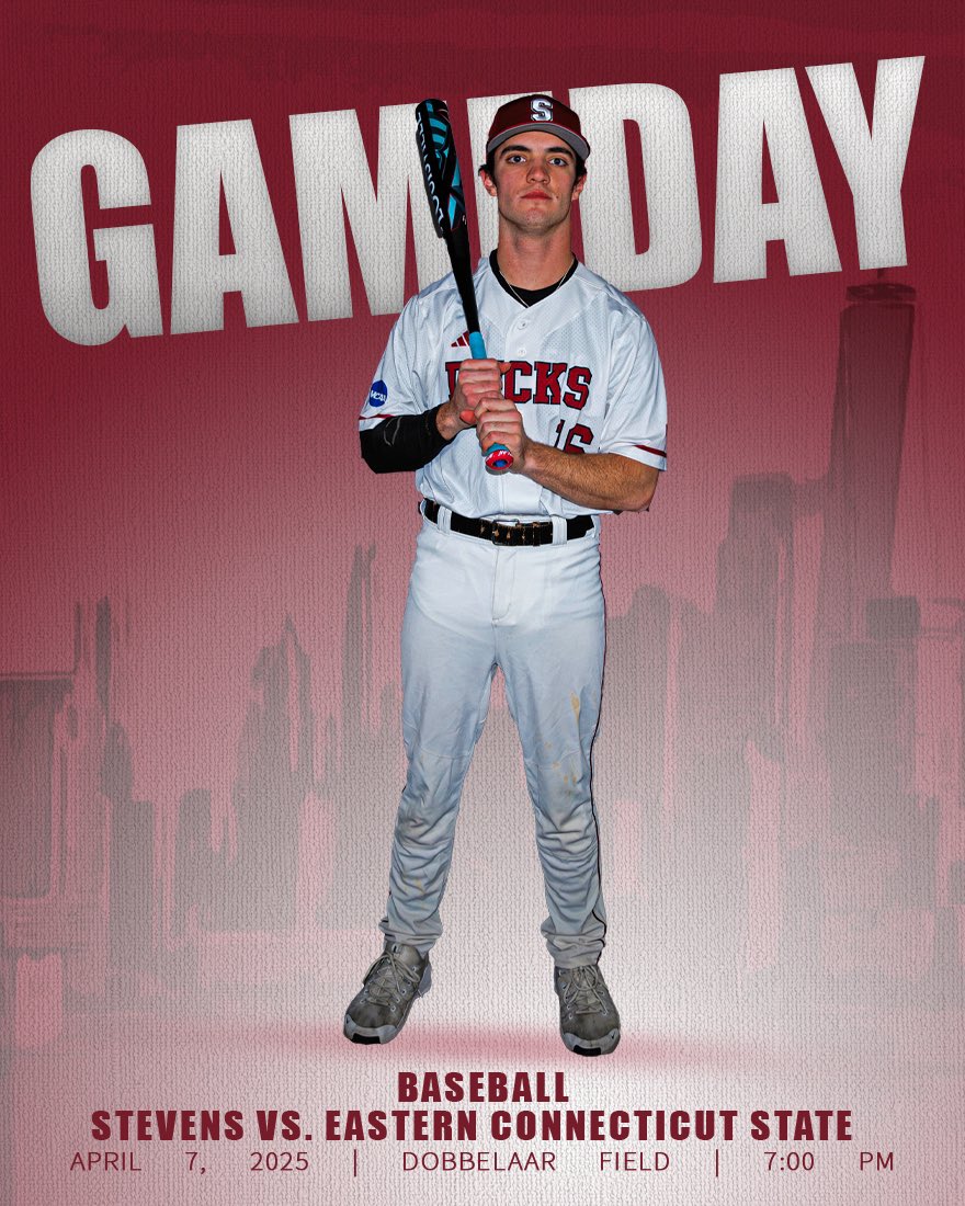 .<a href="/BaseballStevens/">Ducks Baseball at Stevens Institute of Technology</a> vs. Eastern Connecticut State
📍Dobbelaar Field
⏰ 7:00 PM
📊 stats.statbroadcast.com/broadcast/?id=…
📺 stevensducks.tv