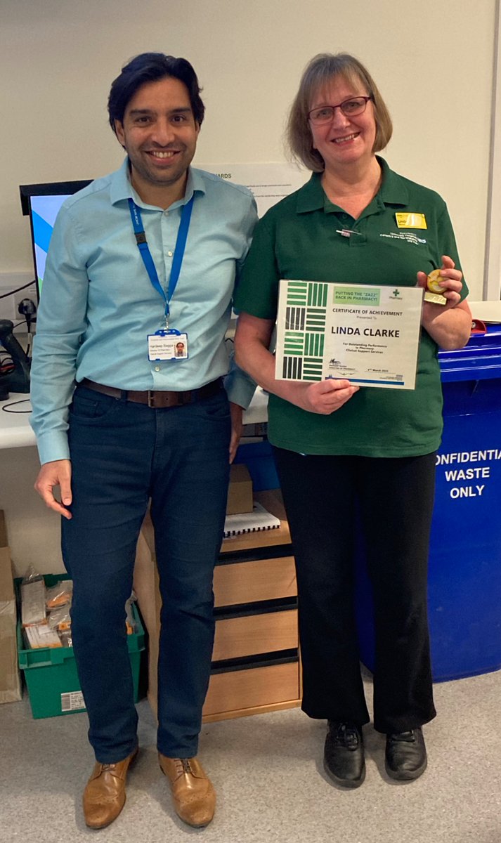March Pharmacy PHZAZZ Award goes to our fabulous Medicines Assistant Linda! Congratulations👏