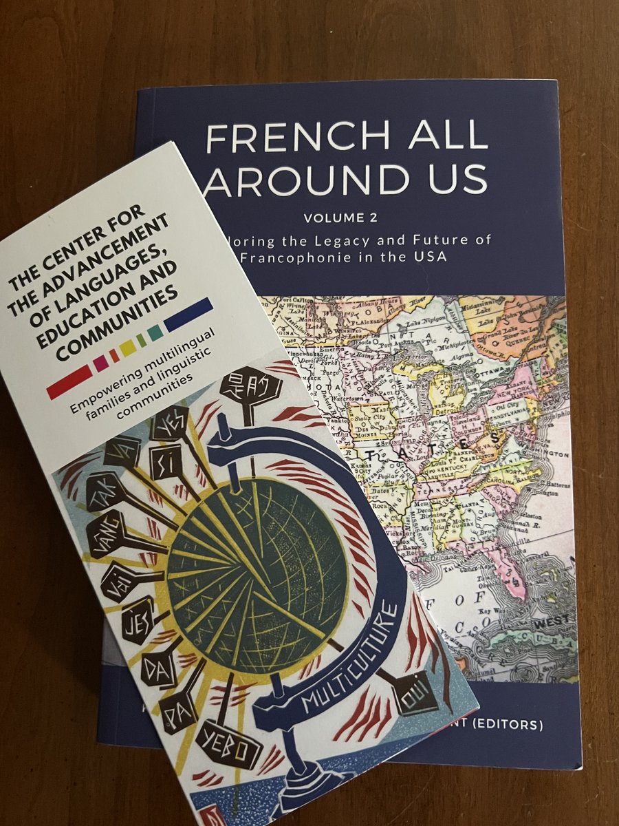 Delighted to have the print copy of our book, "The French All Around Us, v.2". Many thanks to all the authors and special thanks to CALEC/TBR Books! 🙂 calec.org/product/french…