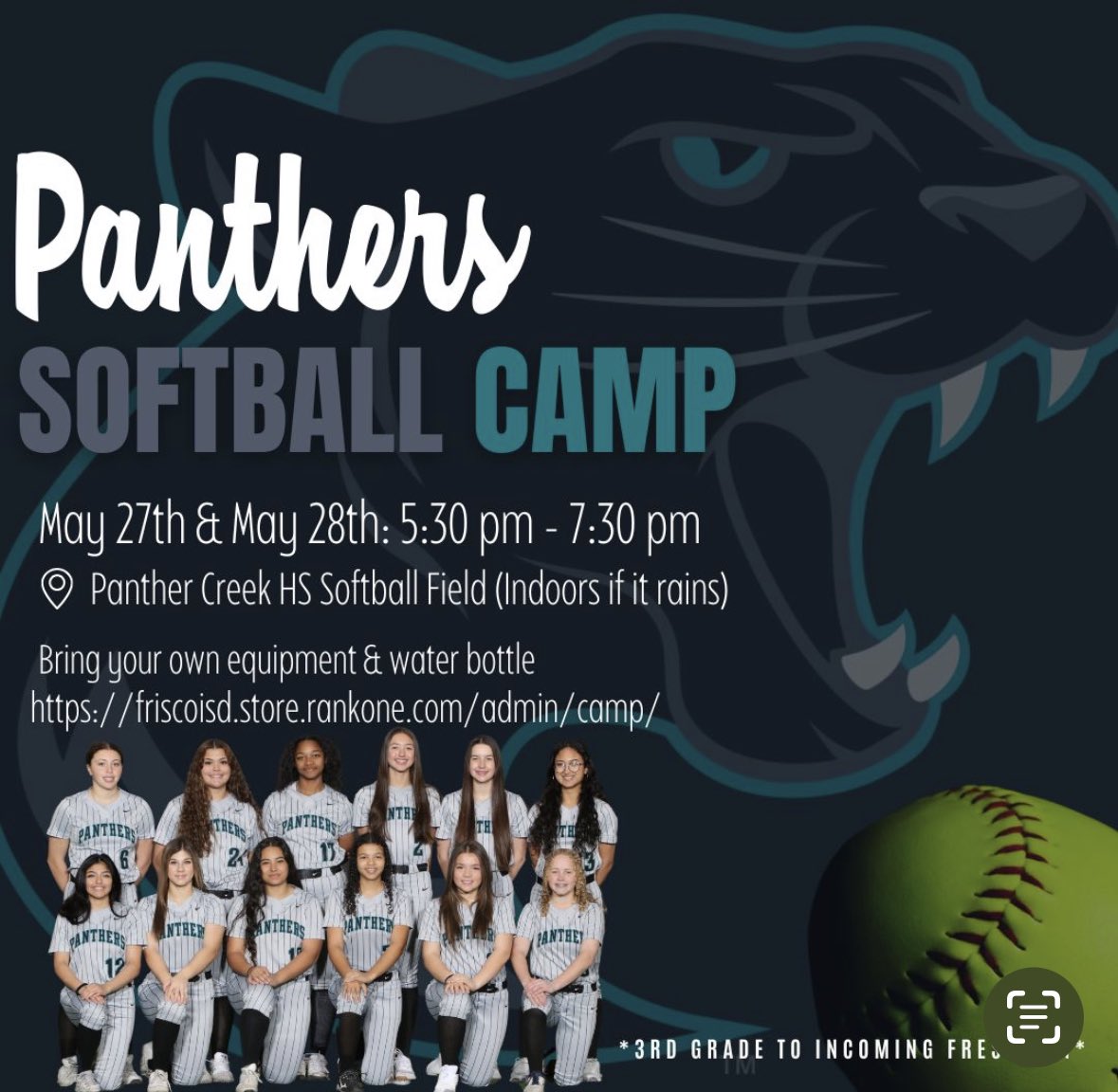 It’s that time of the year!!!
Get registered!!!
<a href="/PCHS_SB_Booster/">PCHS Softball Booster</a> <a href="/PCHSFrisco/">Panther Creek High School</a>