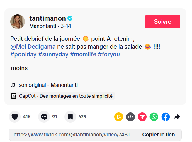 AllMockingbird's tweet photo. Ah bon!
Faisons le jeu de quelques erreurs:
- pub Baôli ni vue ni connue @dgccrf 
- champi bien en vue @AddictionFr
- manger devant les écrans #ARPP #InfluenceResponsable @MoMansouri
- présence enfants pour le besoin de faire de vues?! #Loi9Juin2023 et autre. https://t.co/mwEJZ4XSNn