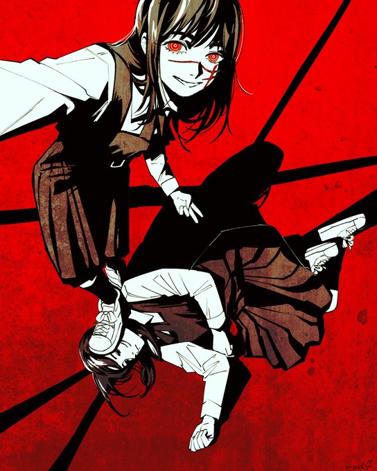 戦争の悪魔|三鷹アサ ,ヨル(チェンソーマン) 「」|Blárのイラスト