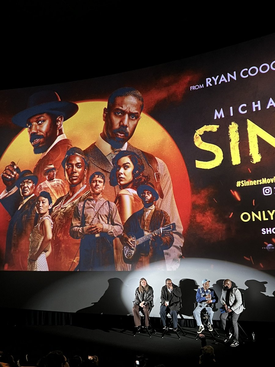 TheRealBuddyGuy's tweet image. We had ourselves a time last night at the advance screening of @SinnersMovie here in Chicago! Buddy has a small but very significant role in the new film that is beautifully directed by Ryan Coogler and scored by Ludwig Goransson. Catch ‘Sinners’ in IMAX April 18. - Team BG