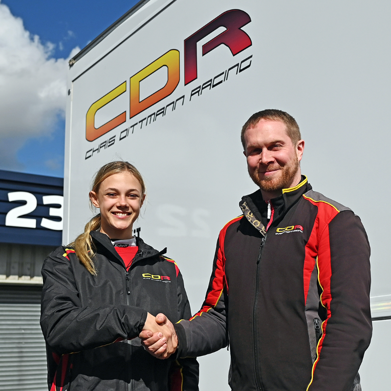 BritishF4's tweet photo. We are delighted to welcome Alba Larsen to the #BritishF4 grid for 2025! 👋

The 16-year-old joins @CDR_UKRaceTeam for her first full year in F4, where she'll be racing a dual campaign alongside @f1academy: