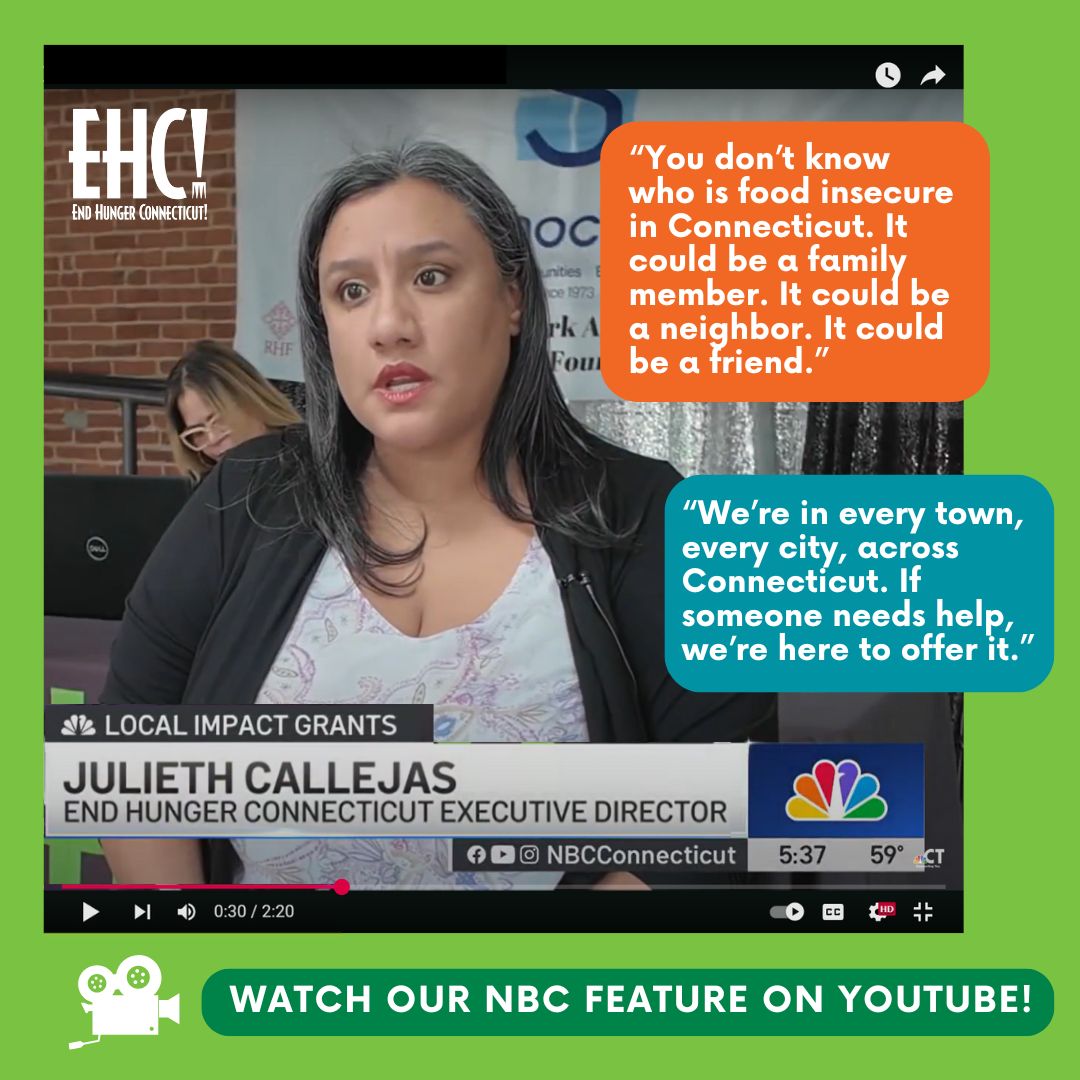 🎥 EHC was honored to be featured on <a href="/NBCConnecticut/">NBC Connecticut</a>! Our team is working to make sure no Connecticut resident goes hungry—and we’re proud to share that story with a bigger audience.

Watch the full segment here: youtube.com/watch?v=eY0jb4…