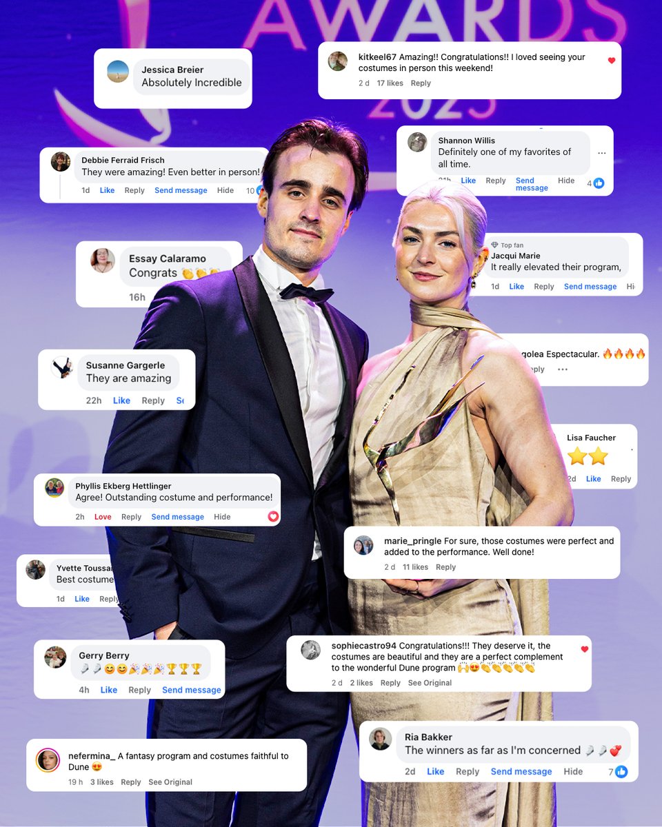 Every detail told a story. ✨
 
Fans couldn’t get enough of Olivia Smart &amp; Tim Dieck’s award-winning look at the #ISUFigureSkatingAwards2025, where they took home Best Costume. 🏆
 
A standout look for a standout pair. 👏
 
#FigureSkating