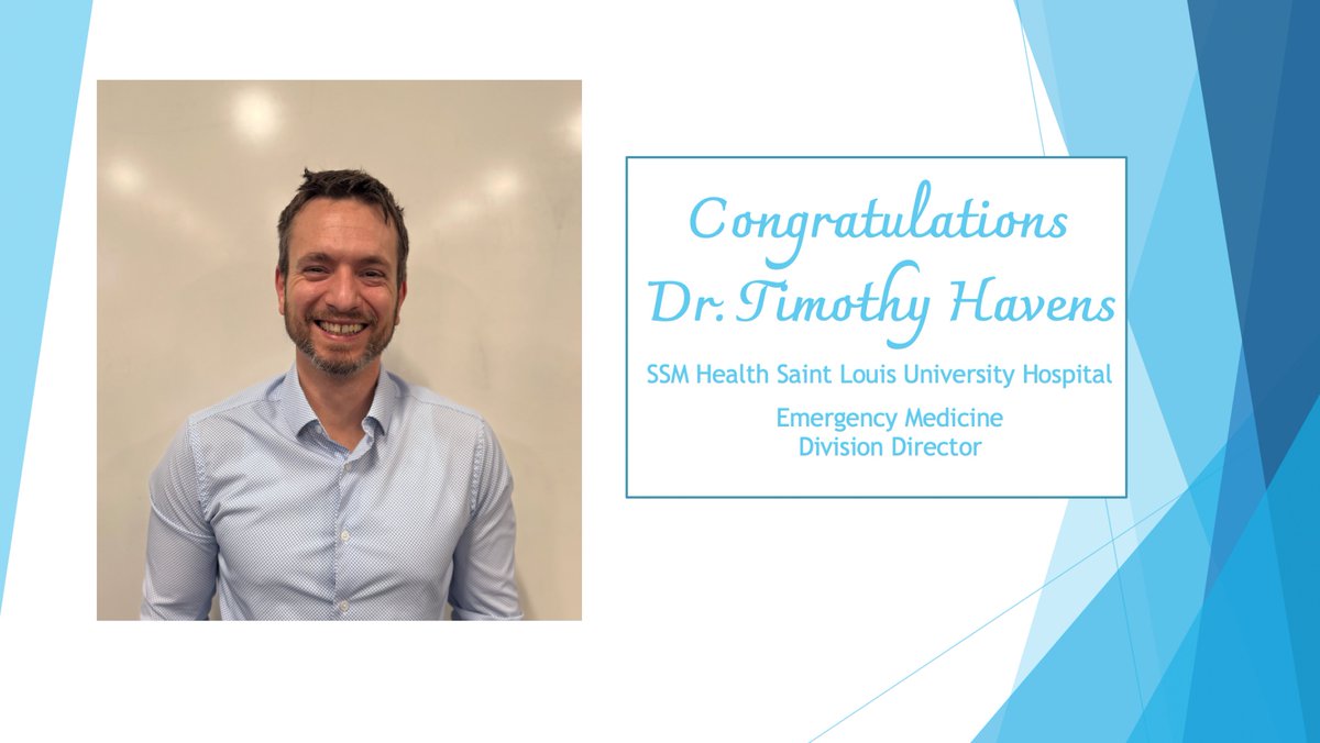 SLU Emergency Medicine Residency (@sluemres) on Twitter photo Congratulations to Dr. Tim Havens, MD, @sluemres c/o 2013 and <a href="/slusom/">SLU Medicine</a> c/o 2010, on his appointment as new Division Director of Emergency Medicine at <a href="/SLUHospital/">SLU Hospital</a> & <a href="/slusom/">SLU Medicine</a>!!! Congratulations to Dr. Tim Havens, MD, @sluemres c/o 2013 and <a href="/slusom/">SLU Medicine</a> c/o 2010, on his appointment as new Division Director of Emergency Medicine at <a href="/SLUHospital/">SLU Hospital</a> & <a href="/slusom/">SLU Medicine</a>!!!