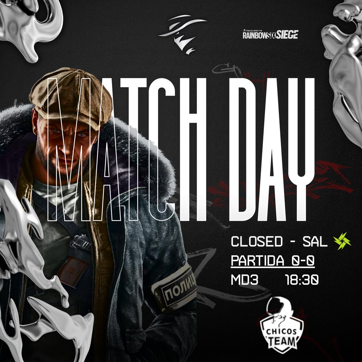 Os Cowboys do Siege Vão Estar ON

Hoje é dia de Estreia pelo Closed Qualifier da SAL e vamos com tudo em busca da vitória! 🔥
🆚Chicos Team
🏆Closed Qualifier SAL

Transmissão Oficial
📺twitch.tv/meligeni

#Supersheet #GOsH