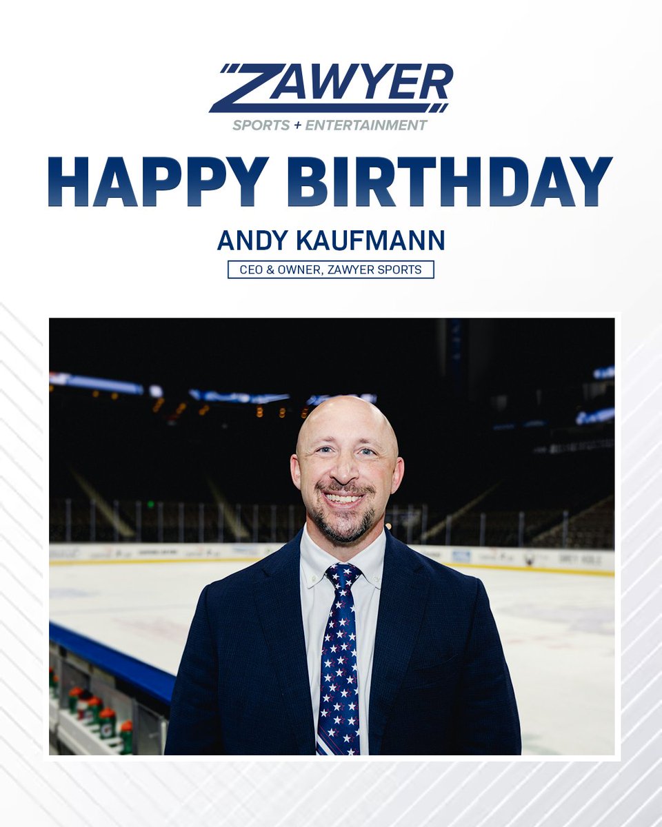 ZawyerSports's tweet image. Help us wish our CEO & Owner Andy Kaufmann the happiest of birthdays! 🤩