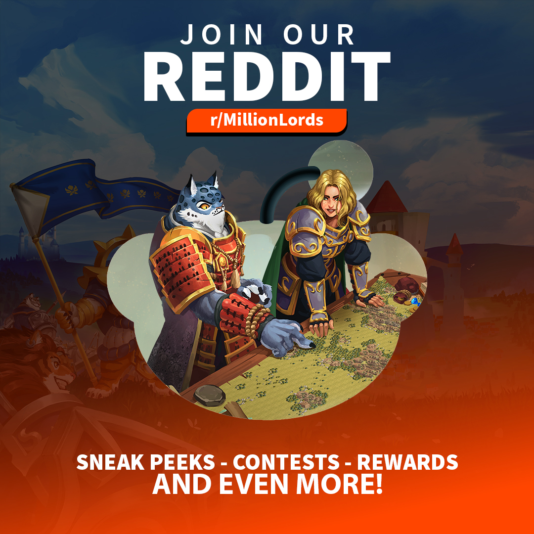We're building an army of Lords on Reddit!⚔️
Join the community and rally the troops: big rewards await when we hit our next milestone!🎁

➡️ reddit.com/r/MillionLords/