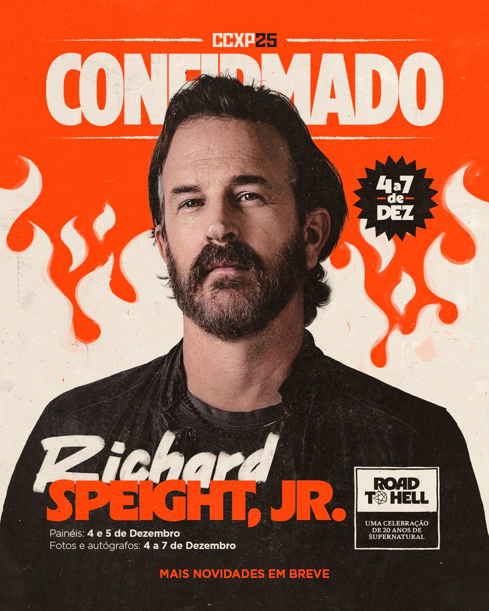 CCXPoficial's tweet photo. HELLO, TRICKSTER! Não, isso não é um teste: Richard Speight, Jr, o ator que dá vida ao nosso querido arcanjo Gabriel, está confirmado em todos os dias da #CCXP. https://t.co/AWTwtASTAw