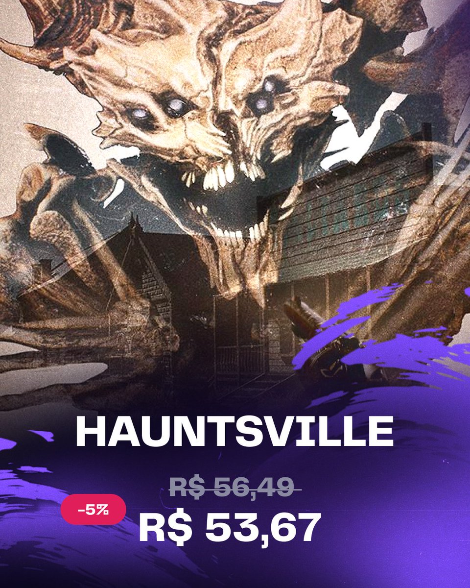 2Game_BR's tweet photo. Hauntsville 🕯️👻
Algo estranho está acontecendo na cidade...

Algo assombra Hauntsville e só VOCÊ pode descobrir o que é.

Aproveite nosso descontinho 💰

🔗Veja no link
https://t.co/9HA2JDAWcj https://t.co/Xkakx5RwyW