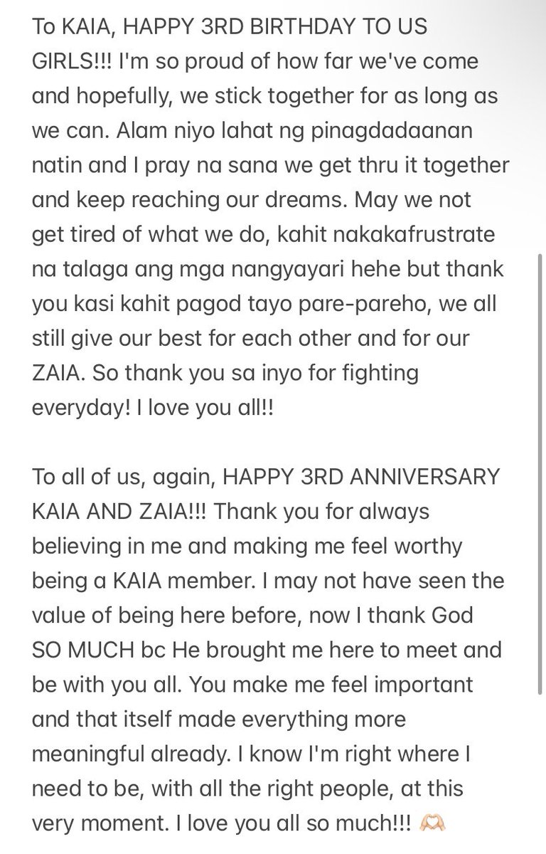sophiaamercado's tweet photo. happy anniversary! i love you all. 🥰🫶🏻 https://t.co/V2cGIDG1jW