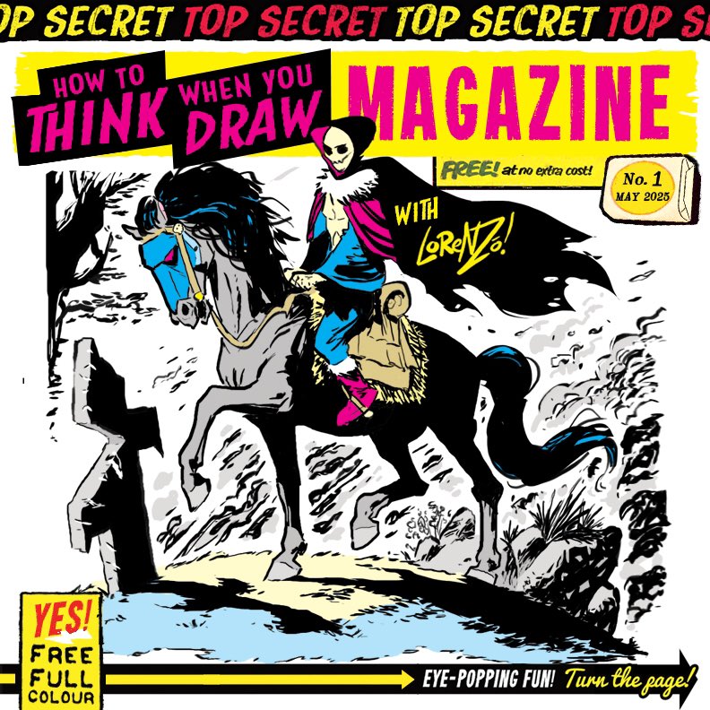 EtheringtonBros's tweet image. Announcing the FREE NEW MONTHLY How to THINK When You Draw digital MAGAZINE! With BRAND NEW tutorials A YEAR BEFORE they appear online, plus loads more - if you want to get the magazine delivered FREE to your inbox each month, just send “Magazine, please!” To ThinkDraw@yahoo.com