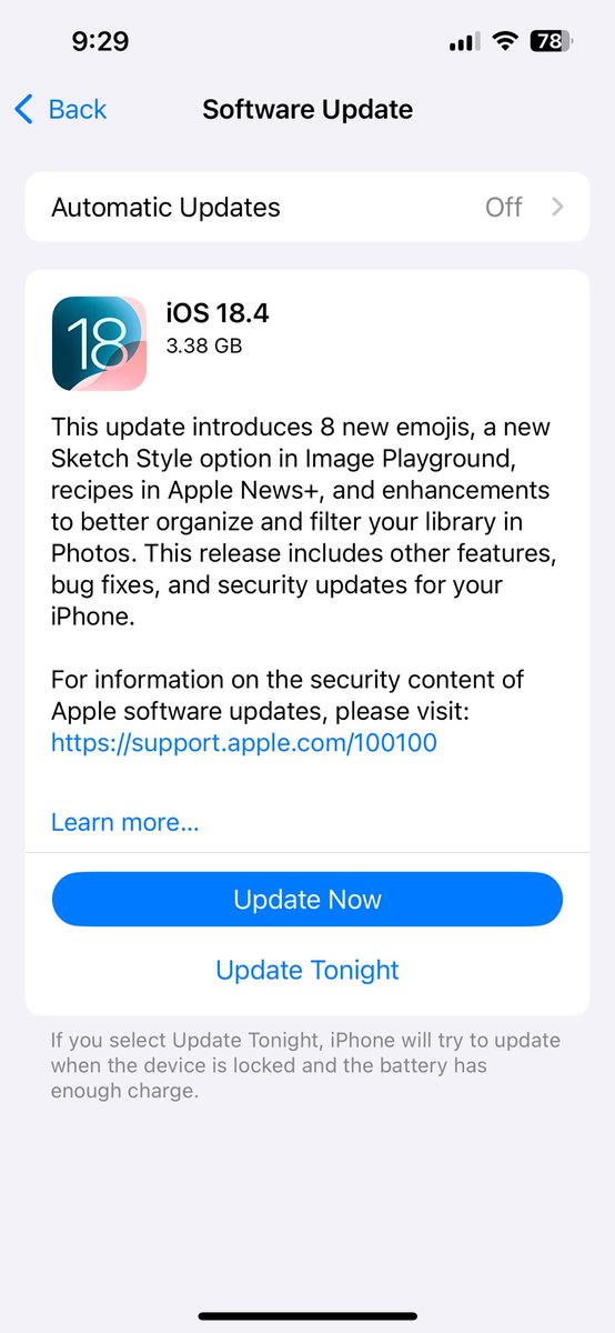 3.5GB for 8 new emojis and a bunch of features nobody cares about 🤦🏻‍♂️
Oh how the might fall .. 
<a href="/Apple/">Apple</a>