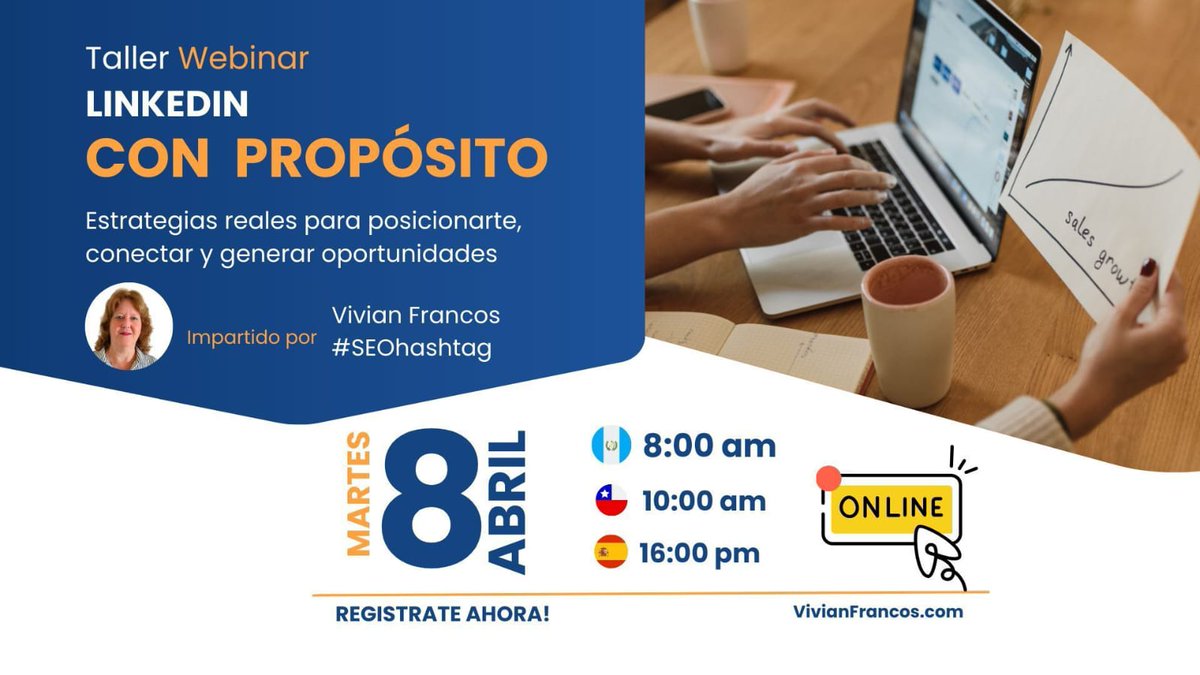 s_msonia's tweet photo. No te pierdas este Webinar Gratuito ๐โโ๏ธ๐ก ยฟTu LinkedIn atrae clientes o solo visitas? Descubre cรณmo generar oportunidades reales con #SEOhashtag Webinar gratuito, ๐
8 de abril, โฐ 8:00 AM Guatemala | 10:00 AM Chile | 16:00 PM Espaรฑa ๐ https://t.co/7q5fF4iFIK #HashtagMaster https://t.co/cwhyICSlVe