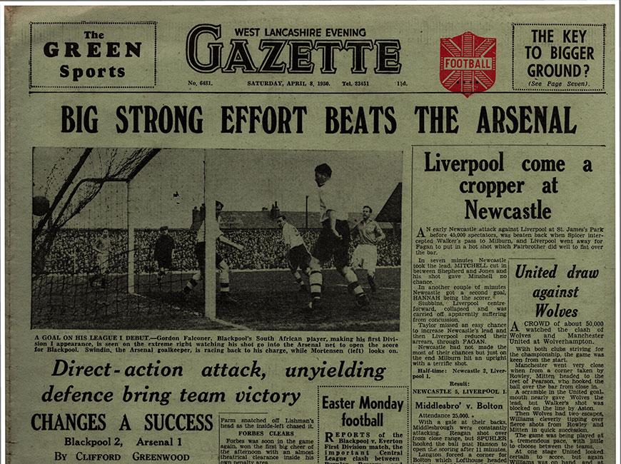🗓#OnThisDay in 1⃣9⃣5⃣0⃣! #UTMP

⚽️Blackpool 2⃣-1⃣Arsenal

👉BIG STRONG EFFORT BEATS THE ARSENAL

📰The Green - 7⃣5⃣ years of Seasiders history

👀 Read this &amp; other Green match reports here: tangerines.co.uk/2025/04/8-apri…

🍊<a href="/_INOIT/">It's Not Orange, It's Tangerine!🍊</a> | @Blackpoolfc | <a href="/Arsenal/">Arsenal</a>