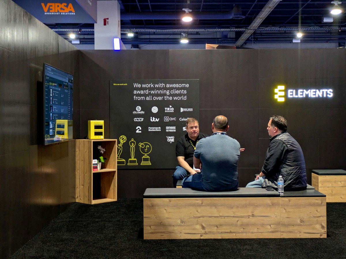 After an incredible first day at this year's @nabshow, we're back at it today from 9 to 6 PM at Booth SL5916. Schedule a demo with one of our experts through the link below. See you there. 

👉 elements.tv/nab2025

#elementsstorage #nabshow #nabshow25