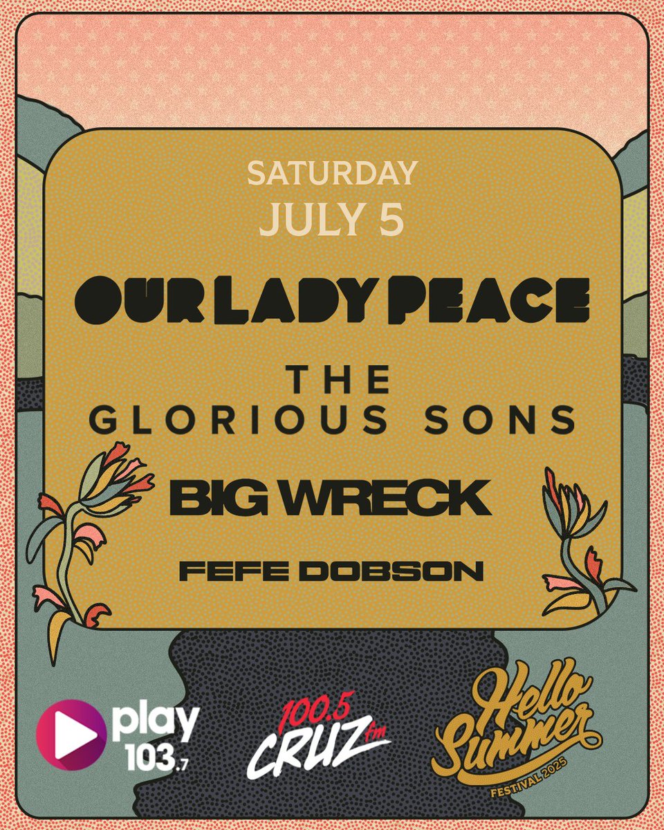 FortMacMatters's tweet image. 🎶 Fort Mac, get ready to say Hello Summer!

July 5 &amp;amp; 6 at Mac Island 🎤
🎸 Three Days Grace, OLP, The Glorious Sons, Big Wreck, Fefe Dobson &amp;amp; more!

🎟️ Tix on sale Apr 9
🎫 MIP presale Apr 8

🔥 Win passes TOMORROW on Play/Cruz Mornings!

#HelloSummerYMM #YMMEvents #Play103
