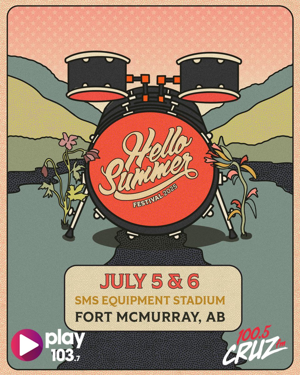 FortMacMatters's tweet image. 🎶 Fort Mac, get ready to say Hello Summer!

July 5 &amp;amp; 6 at Mac Island 🎤
🎸 Three Days Grace, OLP, The Glorious Sons, Big Wreck, Fefe Dobson &amp;amp; more!

🎟️ Tix on sale Apr 9
🎫 MIP presale Apr 8

🔥 Win passes TOMORROW on Play/Cruz Mornings!

#HelloSummerYMM #YMMEvents #Play103