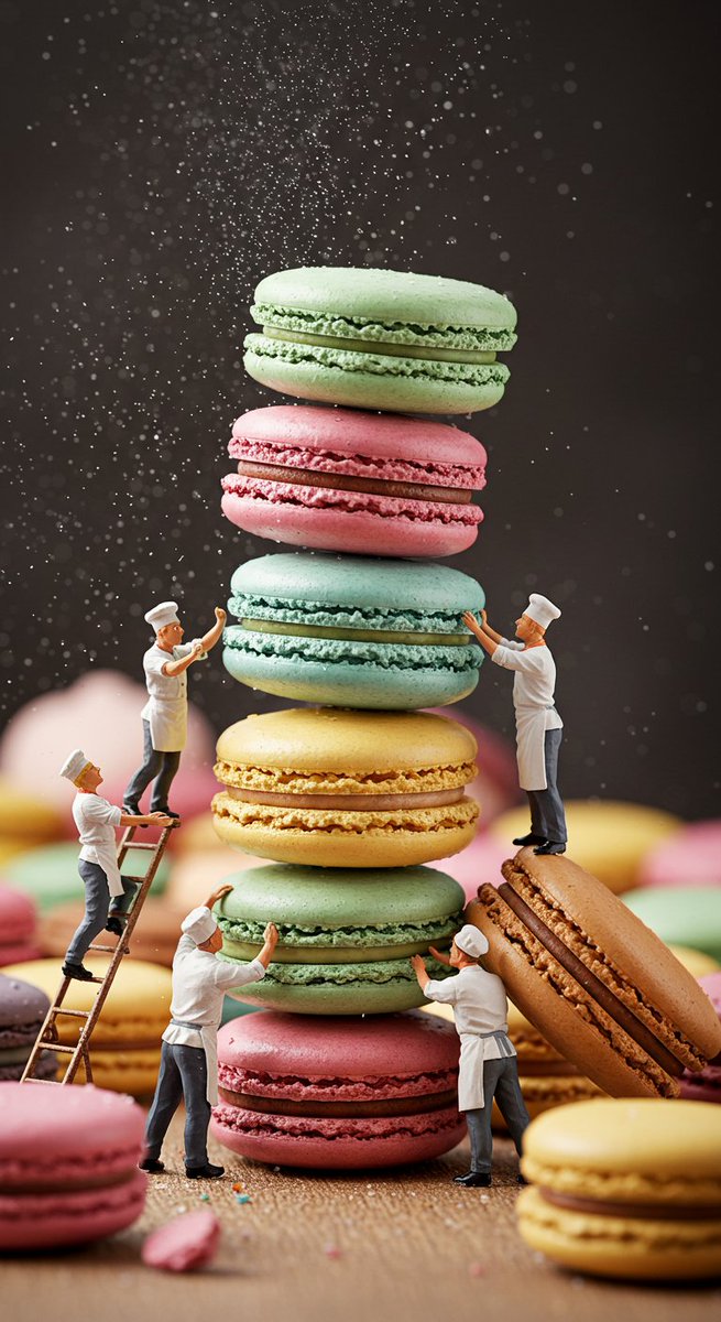 Sinandoqu's tweet photo. Minyatür Pasta İşçileri ve Makaron
#TinyWorkers #MiniatureWorkers #GiantCoffeeBean #MiniatureArt #AIgenerated #AIart #MacroPhotography #MidJourneyV7 #MiniatureScenes #HyperRealistic #MiniatureLife #DigitalArt #PromptEngineering #MacroLens #CinematicLight #CoffeeLovers #Minyatürİşçiler #YapayZekaSanatı #AIcreativity