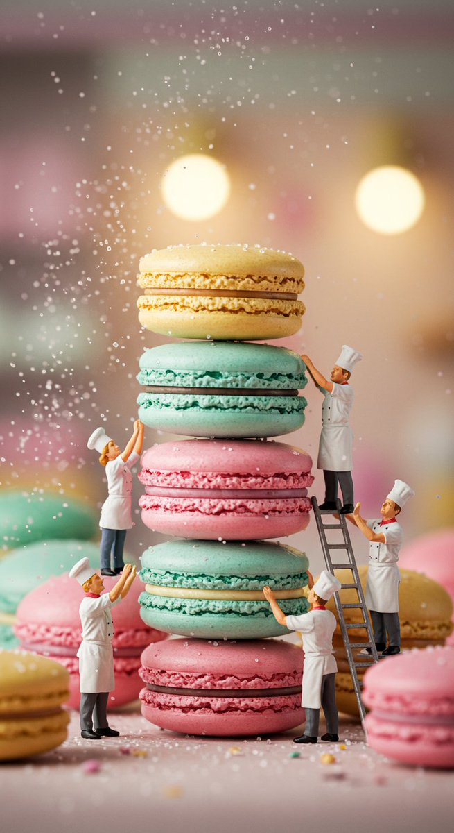 Sinandoqu's tweet photo. Minyatür Pasta İşçileri ve Makaron
#TinyWorkers #MiniatureWorkers #GiantCoffeeBean #MiniatureArt #AIgenerated #AIart #MacroPhotography #MidJourneyV7 #MiniatureScenes #HyperRealistic #MiniatureLife #DigitalArt #PromptEngineering #MacroLens #CinematicLight #CoffeeLovers #Minyatürİşçiler #YapayZekaSanatı #AIcreativity