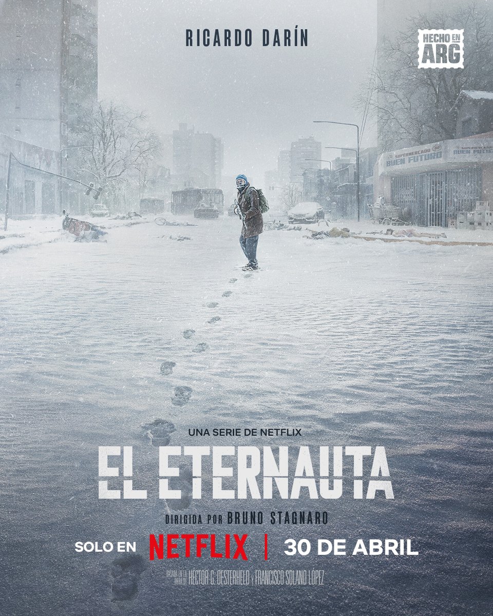 miguelsmirnoff's tweet photo. #Streaming La largamente esperada adaptación a TV del #ElEternauta , la legendaria novela gráfica creada por #HectorGermanOesterheld y #FranciscoSolanoLopez llega protagonizada por #RicardoDarin el miércoles 30 por #Netflix https://t.co/uPTp6tlz2O