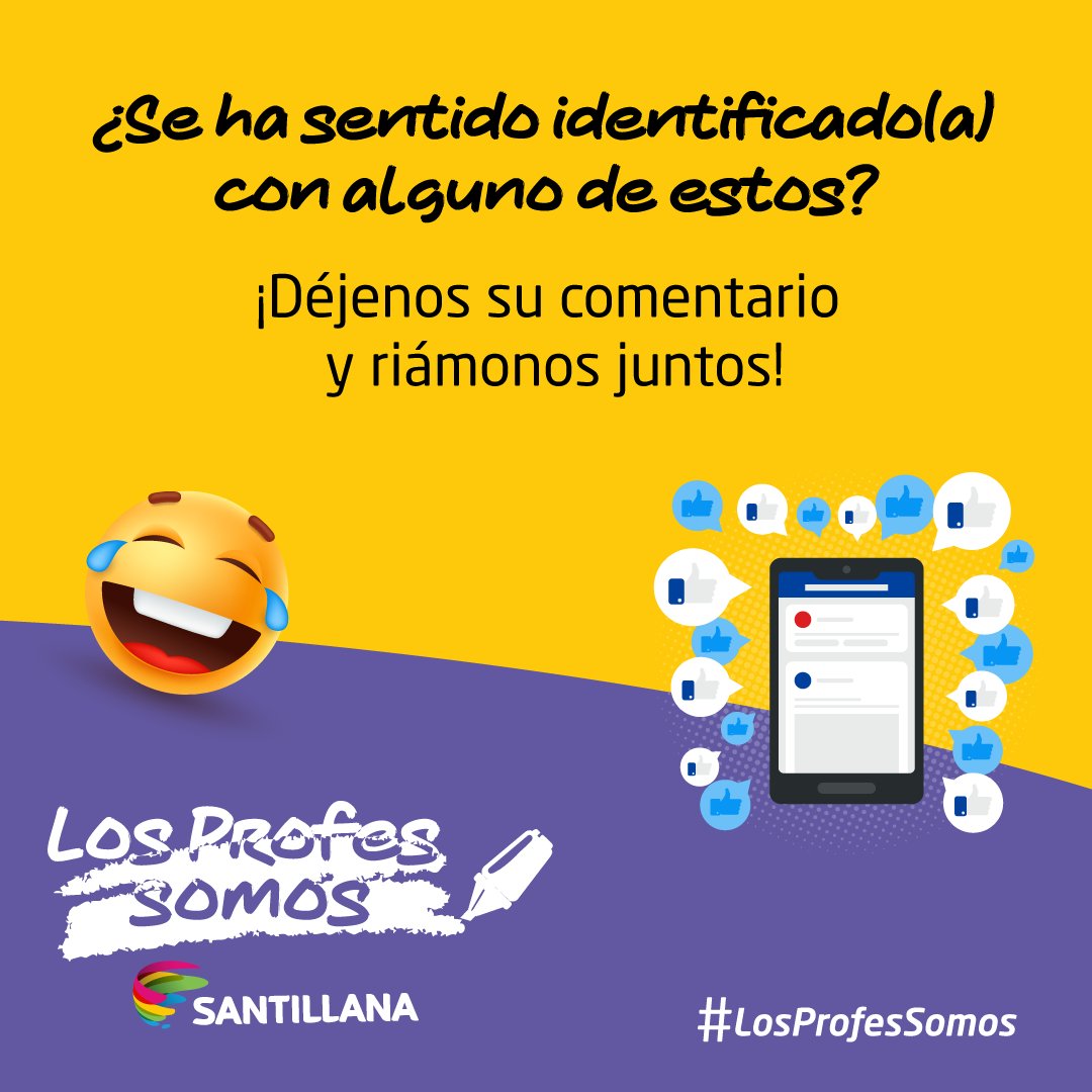 ¿Te has sentido identificado con este meme? ¡Déjanos tu comentario! 
#LosProfesSonSantillna #LosProfesSomos .
