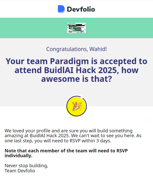 0xsoydev's tweet image. Our team got selected for the BUIDL AI Hackathon in Seoul, South Korea—very humbling opportunity honestly! 

Unfortunately, we won’t be able to attend (exams + travel prep issues), but I’m still grateful to even be considered.

@buidl_asia @ekang426 @ericaplanet @kryptoseoul