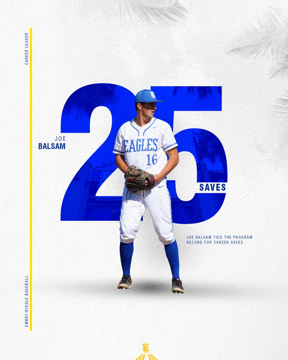 ICYMI...Joe Balsam tied the ERAU career saves record on Friday.