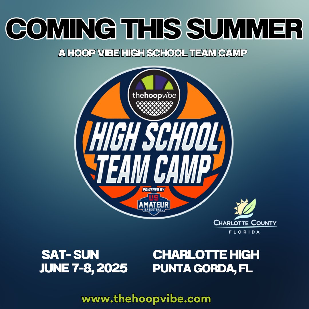 HSSportsFlorida (@hssportsfl) on Twitter photo 🚨 COMING THIS SUMMER 🚨
<a href="/thehoopvibe/">ᴊᴀᴋᴇ ᴘᴇʀᴘᴇʀ</a> High School Team Camp (Powered by <a href="/USAmateurBBall/">US Amateur Bball</a>)
📅: June 7-8, 2025
📍: Charlotte High School: Punta Gorda, FL
✅ College Coaches in Attendance
✅ Elite Matchups
✅ Live Streamed Games
✅ Multiple Media Outlets
✅ Social Media Content 🚨 COMING THIS SUMMER 🚨
<a href="/thehoopvibe/">ᴊᴀᴋᴇ ᴘᴇʀᴘᴇʀ</a> High School Team Camp (Powered by <a href="/USAmateurBBall/">US Amateur Bball</a>)
📅: June 7-8, 2025
📍: Charlotte High School: Punta Gorda, FL
✅ College Coaches in Attendance
✅ Elite Matchups
✅ Live Streamed Games
✅ Multiple Media Outlets
✅ Social Media Content