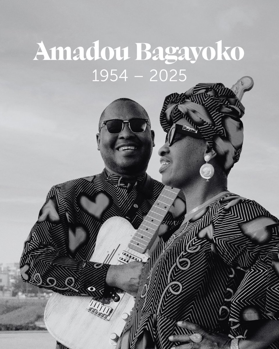 Cheltenham Festivals (@cheltfestivals) on Twitter photo We are deeply saddened to hear of the passing of Amadou Bagayoko β one half of the legendary duo <a href="/amadouetmariam/">Amadou & Mariam</a>.
Our thoughts are with Mariam, their family and all who knew and loved Amadou. Their music will live on.
Ticket holders have been contacted directly. We are deeply saddened to hear of the passing of Amadou Bagayoko β one half of the legendary duo <a href="/amadouetmariam/">Amadou & Mariam</a>.
Our thoughts are with Mariam, their family and all who knew and loved Amadou. Their music will live on.
Ticket holders have been contacted directly.