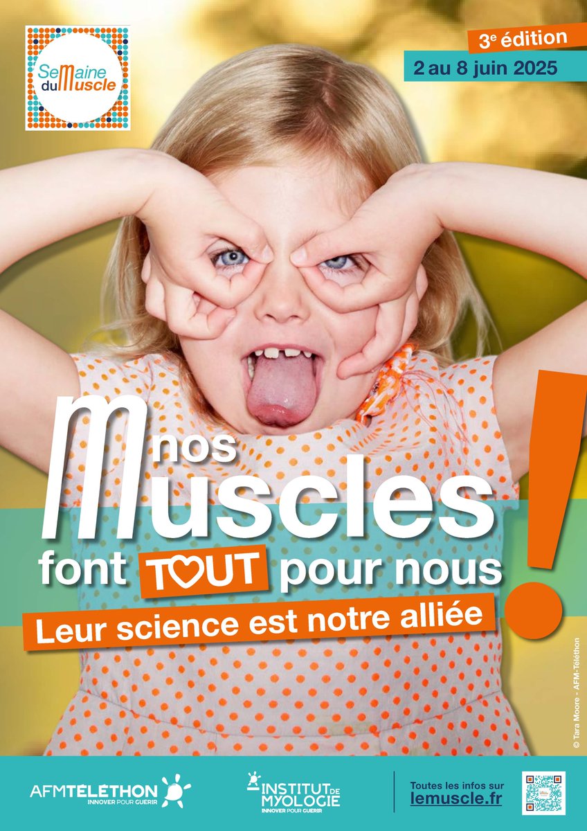 AFM-Téléthon PRESSE (@afmpresse) on Twitter photo Une bonne #santé dépend aussi de nos muscles !
💪 Aujourd’hui, @telethon_france et <a href="/Inst_Myologie/">Institut de Myologie</a> lancent la 3e édition de la <a href="/SemaineDuMuscle/">Semaine du Muscle</a>, du 2 au 8 juin 2025
Une semaine pour comprendre à quel point nos muscles font tout pour nous !
👉 bit.ly/3EbJHNS Une bonne #santé dépend aussi de nos muscles !
💪 Aujourd’hui, @telethon_france et <a href="/Inst_Myologie/">Institut de Myologie</a> lancent la 3e édition de la <a href="/SemaineDuMuscle/">Semaine du Muscle</a>, du 2 au 8 juin 2025
Une semaine pour comprendre à quel point nos muscles font tout pour nous !
👉 bit.ly/3EbJHNS