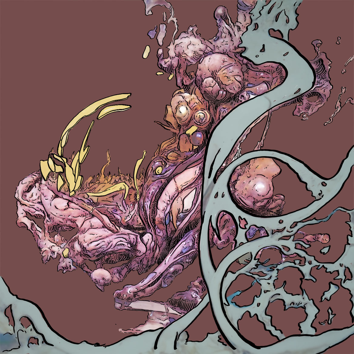 contralexGuert's tweet image. organics86  #discodiffusion #ImageSynthesis #AIart &apos;overpainting&apos; some disturbed KIrenderings