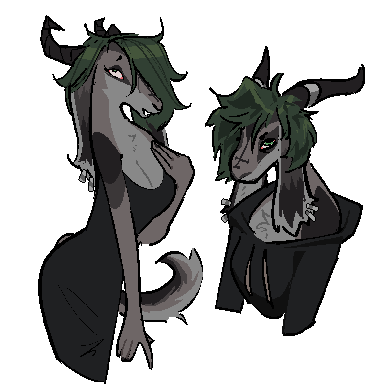 Commission for <a href="/hazelknuts/">.</a> 
She's a funky lady. Playing around with different angles on the concept