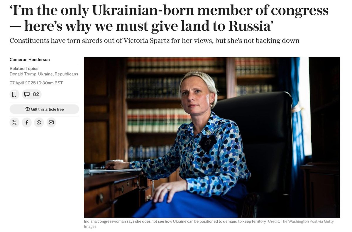 BlackStork22's tweet photo. Dear Americans, don’t be fooled by this lady. She is not Ukrainian and doesn’t represent interests of our nation. To be born in Ukraine in 1970s and move to the US as a student in 2000s - does not mean that the one has any connection to our modern state or has a moral value to speak on behalf of Ukrainians. Moreover, past years she pretended pathetically on public that she had already forgotten Ukrainian language🤦🏻‍♀️ She is not Ukrainian, she is just one more dumb trumpist who uses her origin when it’s profitable for her and her master number 47.