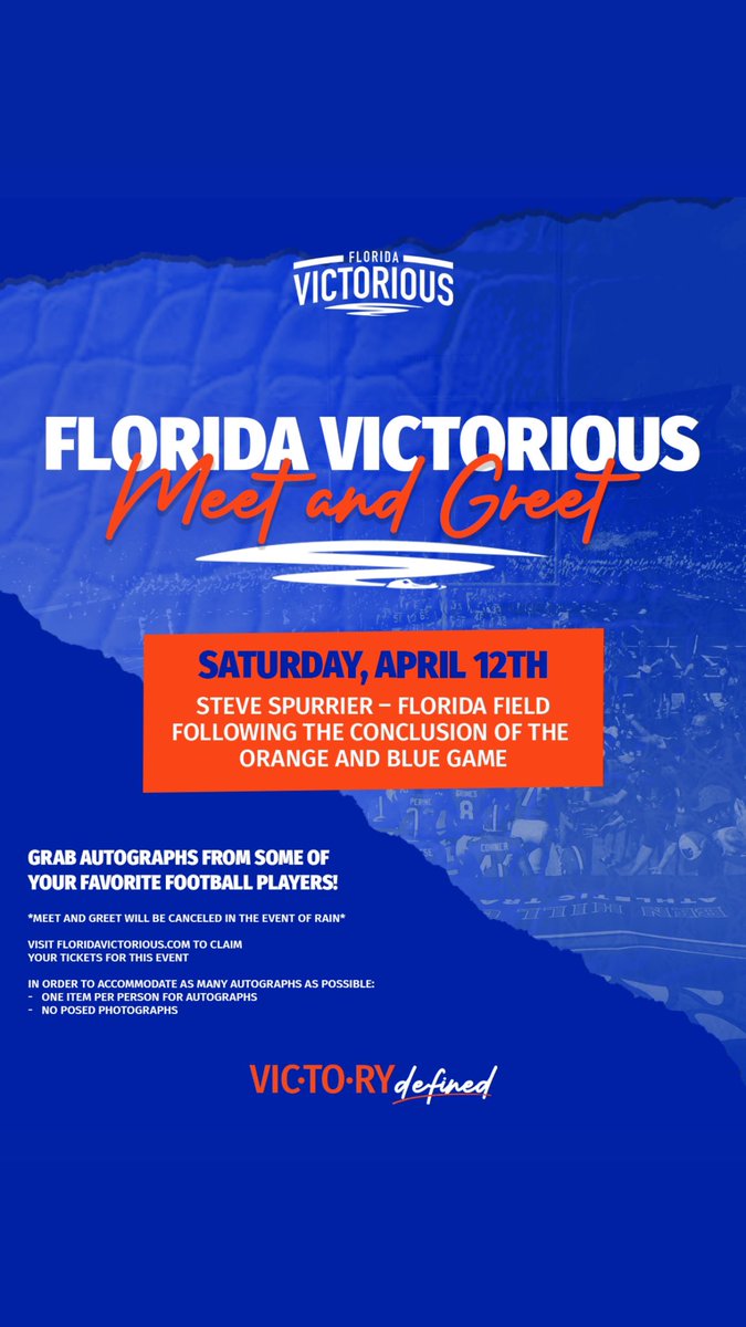 Only the best for Gator Nation! Get up close with the team at the Orange &amp; Blue Game, but only Florida Victorious members get access! Don't miss out, sign up today! @FL_Victorious #FloridaVictorious #VictoryDefined