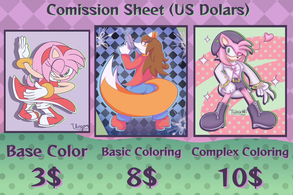 Thiagomii's tweet image. Comission Sheet updated! for USD and ARS!
Please share!